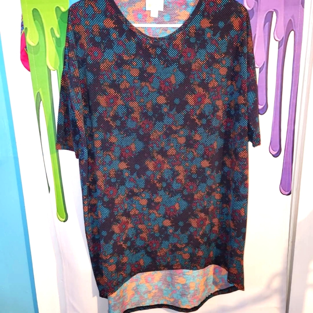 Oversized XS, Lularoe, Colorful Patterned Tunic Top